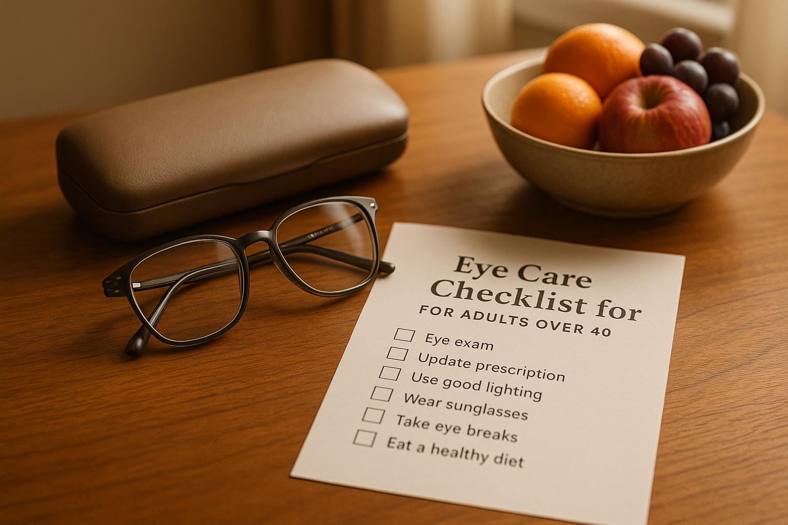 Eye Care Checklist for Adults Over 40
